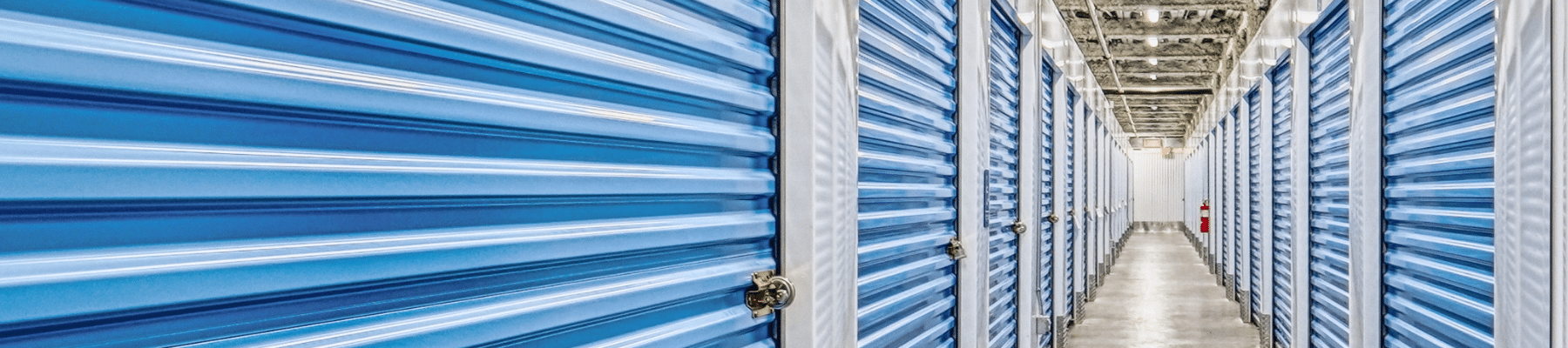 Image of storage unit hallway